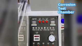 염수 분무 시험 챔버 내식성 테스트.