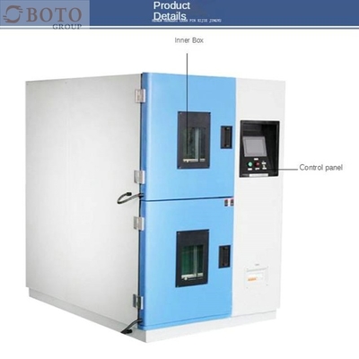 R404A / R23 열 충격 테스트 챔버, -40C ~ 150C 두 구역, 10s 변환 시간